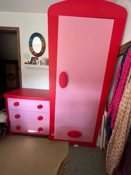 Photo of free Child’s wardrobe and chest of drawers (Headcorn TN27) #1