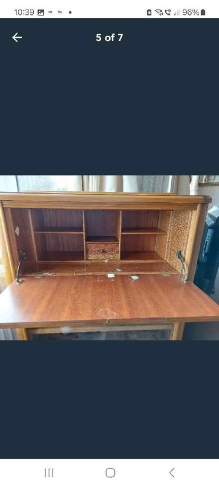Photo of free Vintage Writing Bureau with Display Shelves (Duston NN5) #4
