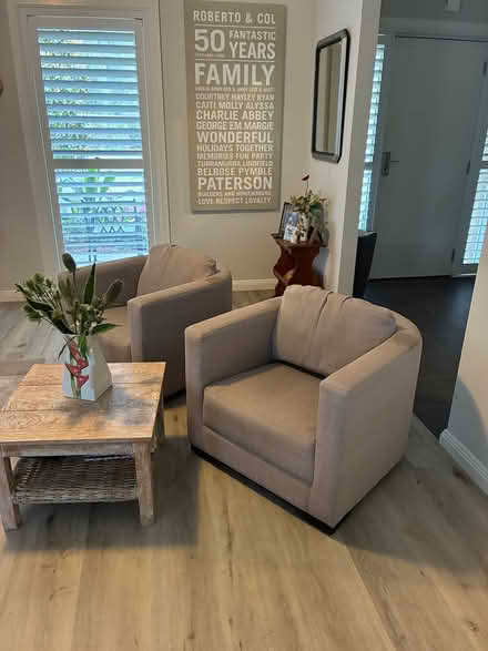 Photo of free 2 x cream tub chairs (North West) #2