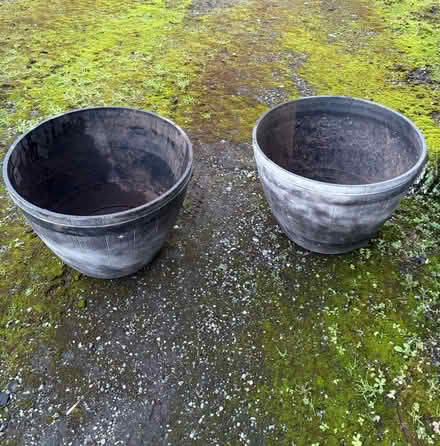 Photo of free Two large plastic half barrrels (Croft WA3) #1