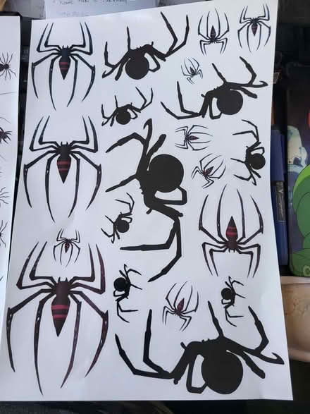 Photo of free Halloween Spider Window Clings Stickers - new unused (Woodley RG5) #1