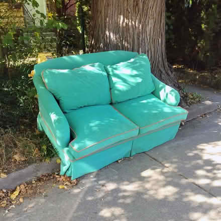 Photo of free curbed loveseat (Wallace-Emerson) #1