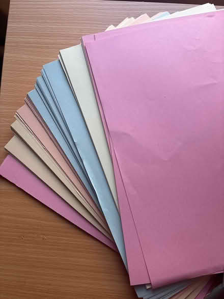 Photo of free About 200 sheets coloured A4 paper (Ashford, Surrey TW15) #2