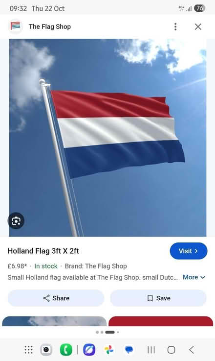 Photo of free Dutch / Netherlands / Holland national flag (Cobham KT11) #1