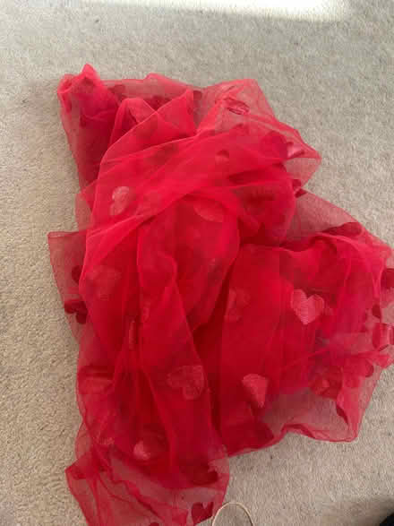 Photo of free Fabric with heart shapes (West Kensington W14) #1