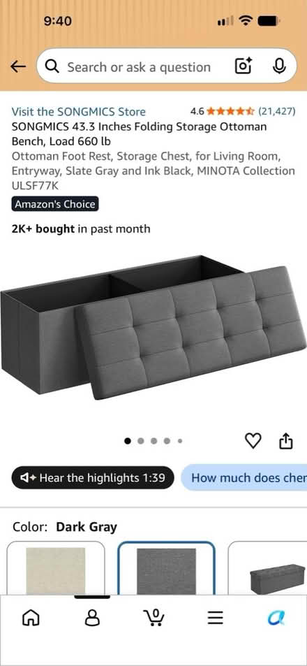 Photo of free Storage benches (Roswell) #1