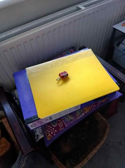 Photo of free Box file, stationery wallet & padlock (Belmont SL6) #1