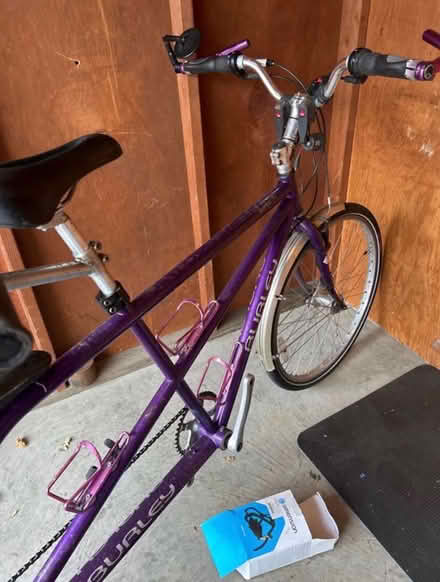 Photo of free Purple Burley Tandem Bike (Pacheco, California) #2