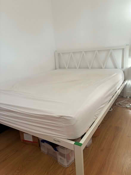 Photo of free King mattress and bed frame (Petersfield Ward CB1) #1