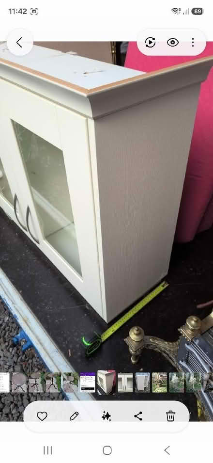 Photo of free glass doored kitchen cabinet glass d (Bicton Heath SY3) #2