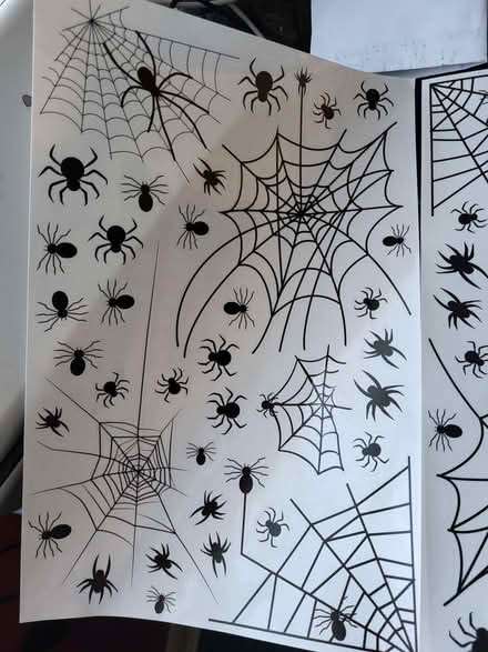 Photo of free Halloween Spider Window Clings Stickers - new unused (Woodley RG5) #3