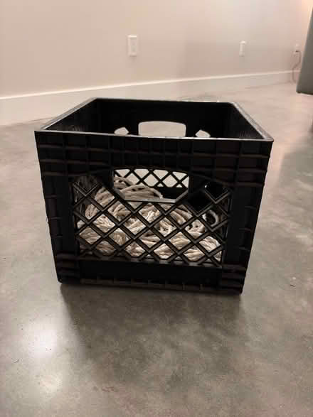 Photo of free Milk crate with nylon rope (Berkeley) #1
