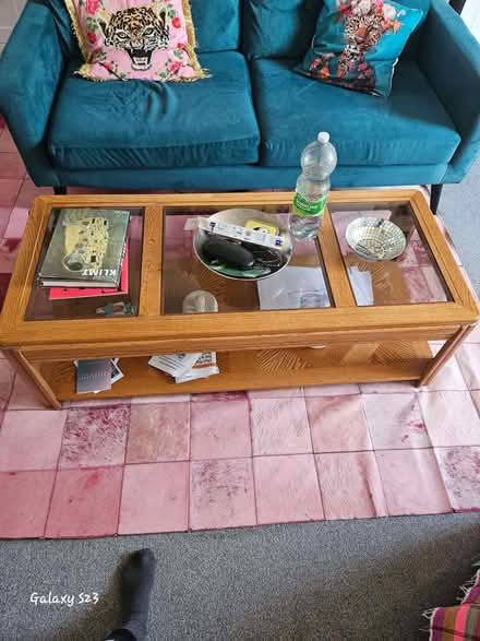 Photo of free Glass And Wood Coffee Table, Perfect Condition (Cliftonville CT9) #1