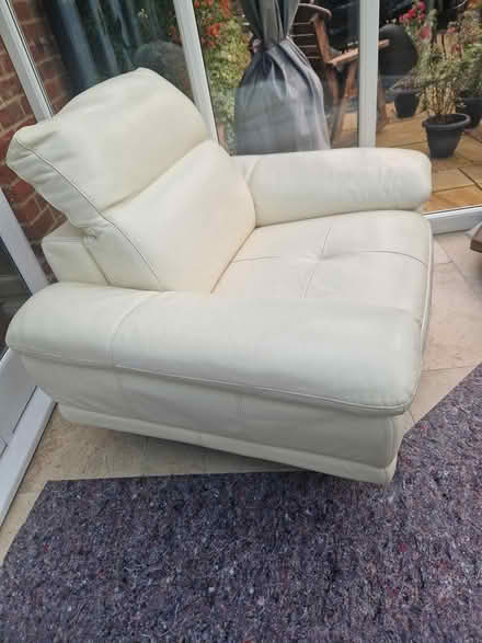 Photo of free Real Leather Armchair (Dummer, Basingstoke) #2