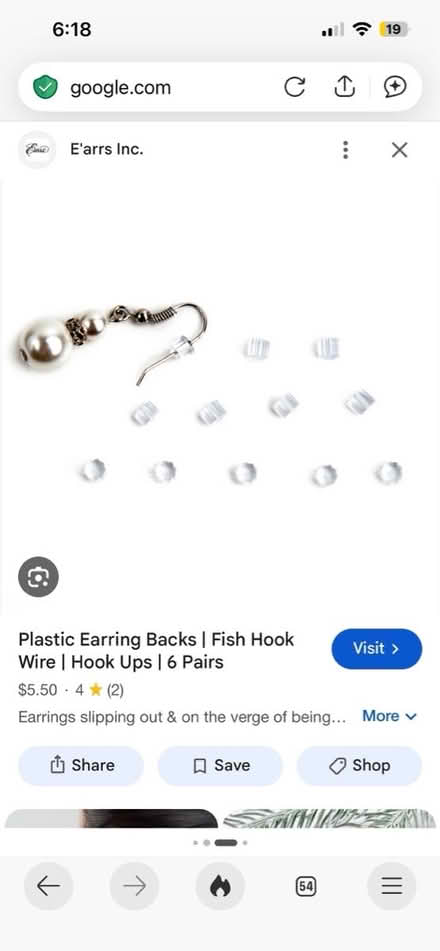 Photo of Earring backs (Olympia high school) #1