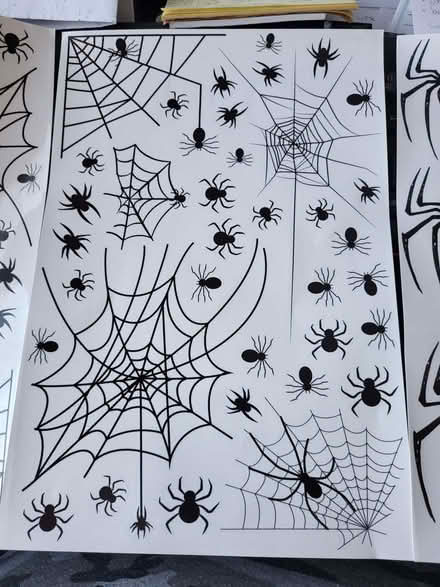 Photo of free Halloween Spider Window Clings Stickers - new unused (Woodley RG5) #2