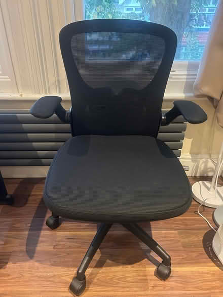 Photo of free Office chair with plastic floor mat (St Ann's Wells Gardens area BN3) #1