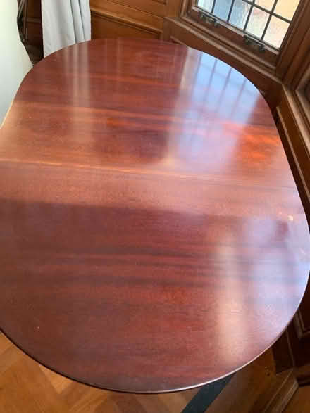 Photo of free Wooden dining table, folding leaves (Wormit, DD6) #3