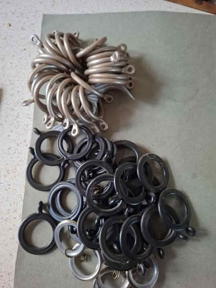 Photo of free Small plastic curtain rings (Whitehill GU35) #1
