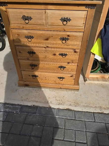 Photo of free 6 drawer chest of drawers (Woodend SK9) #2