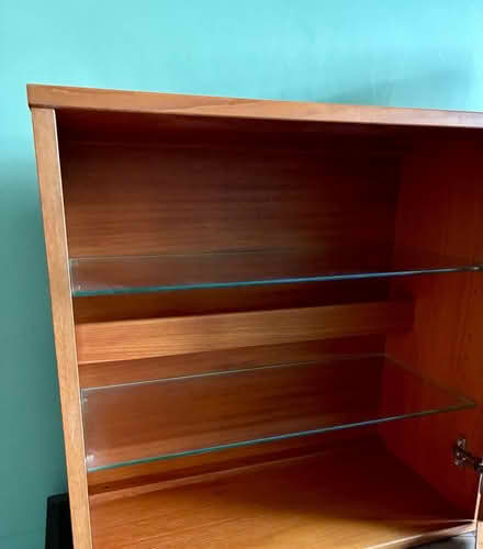 Photo of free Wooden cabinet with glass shelves (Harrow Weald, HA3) #1
