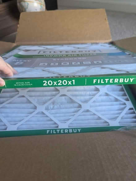 Photo of free New Indoor Air Filters- 20x20x1 (Gallows Road / Vienna) #2