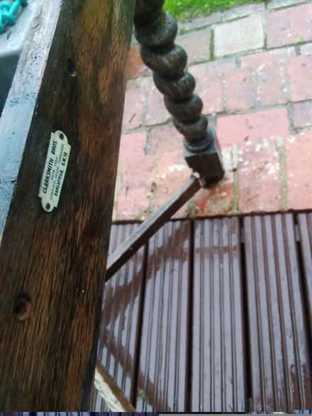 Photo of free Outdoor table / workbench, base not in great condition. (Round Hill BN2) #2
