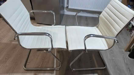 Photo of free White Faux Leather Chairs (Broughton MK10) #2