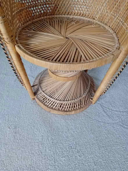 Photo of free wicker peacock chair (Morecambe LA4) #2