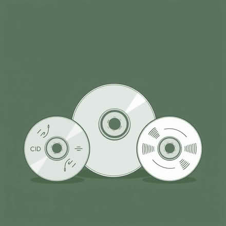 Photo of old CDs and DVDs (Birch Vale SK22) #1