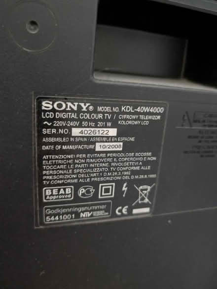 Photo of free Sony Bravia 40in Full HD TV (Loughton IG10) #3