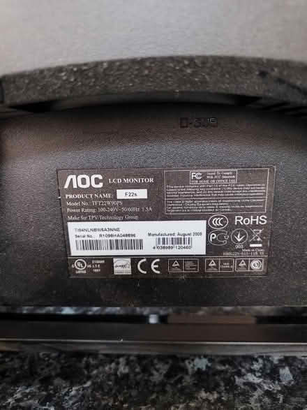 Photo of free AOC PC monitor 21.5 inch (Leeds Moortown LS17) #1
