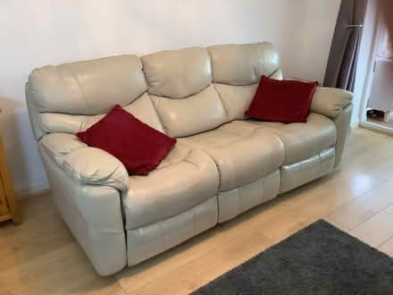 Photo of free 2 seater and 3 seater leather settee (Pensby CH61) #2