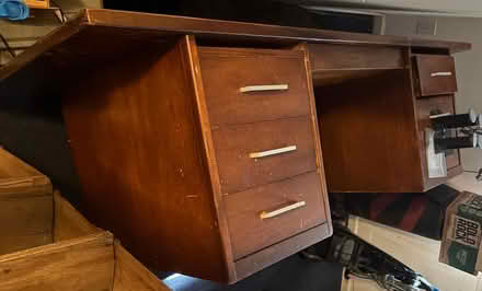 Photo of free Wooden Desk (old town manassas) #2