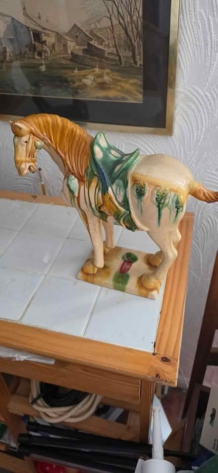 Photo of free Two ceramic chinese horses (Sandford on thames OX4) #1