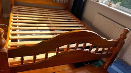 Photo of free 4ft 6 wooden bed frame (Ballinteer) #2