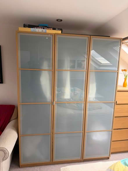 Photo of free IKEA PAX wardrobe with frosted glass doors (Hanwell W7) #1