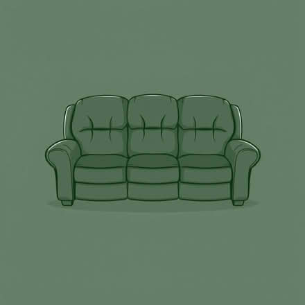 Photo of free Large 3-seater recliner sofa, dark brown (Torry AB11) #1