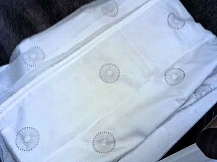 Photo of free CURTAINS-VOILE/LINED WHITE & SILVER-89X88 pencilpleat (Hoohill FY3) #2