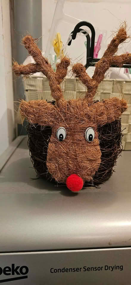 Photo of free Cute reindeer pot plant holder (South Benfleet SS7) #1