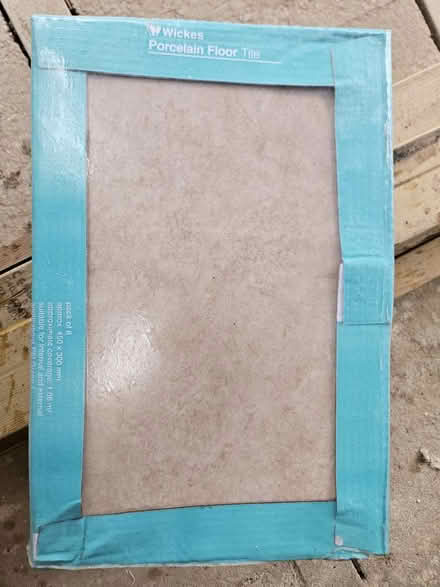 Photo of free Beige porcelain floor tiles x 8 (Letchworth near Standalone SG6) #1