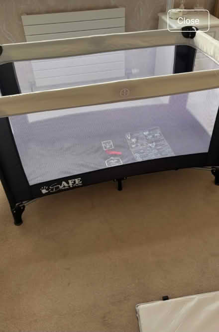 Photo of free Travel cot with mattress (Belle Isle LS10) #3