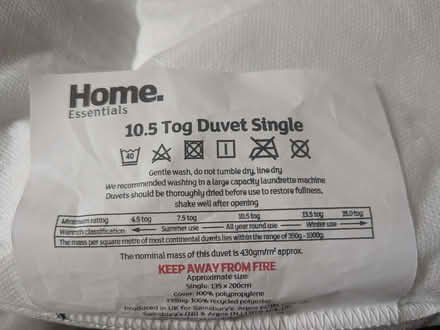 Photo of free Single duvet (Oswestry SY11) #1
