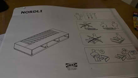 Photo of free IKEA Nordli single bed frame white (Hanwell W7) #2