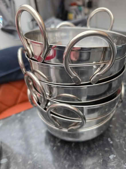 Photo of free 6 matching stainless dishes (Gosport PO12) #3