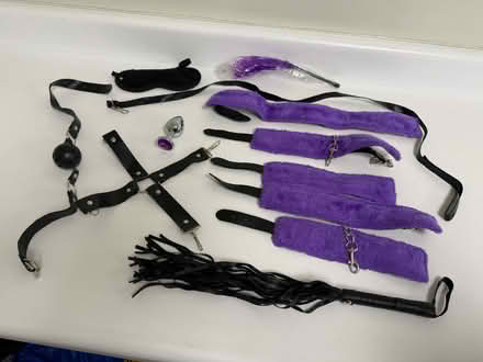 Photo of free Leather straps w buckles, etc (Valencia Avenue, Sunnyvale) #1