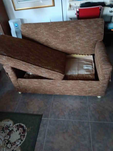 Photo of free Loveseat/twin bed (Off of Marilyn Pkwy.) #2