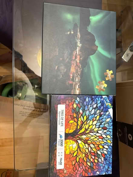 Photo of free 2 1k piece puzzles w lettered back (Eastlake) #1