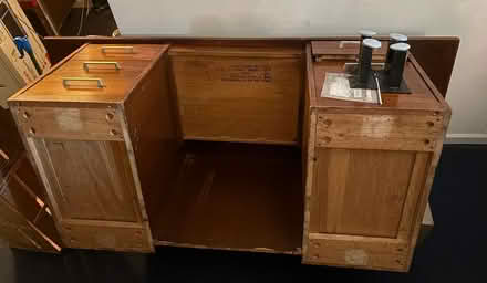 Photo of free Wooden Desk (old town manassas) #1