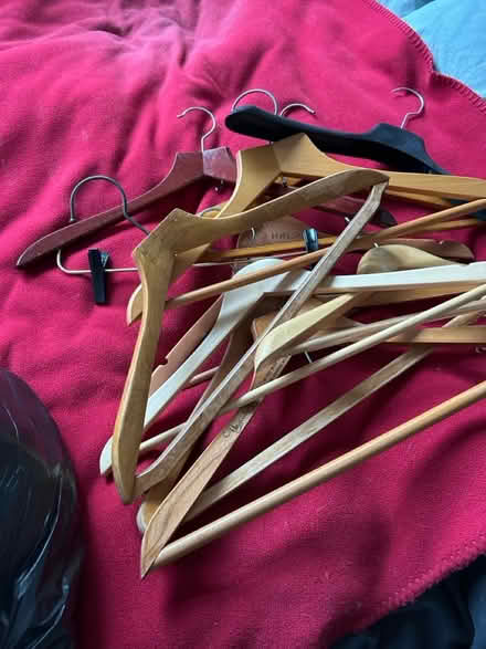 Photo of free Wooden Suit Hangers (Chiswick W4) #1